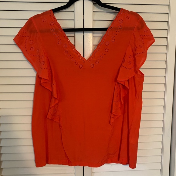 Silk Eyelet Blouse - Picture 1 of 3
